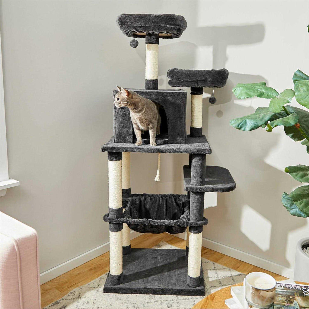 64-in Cat Tree with Hammock C50041