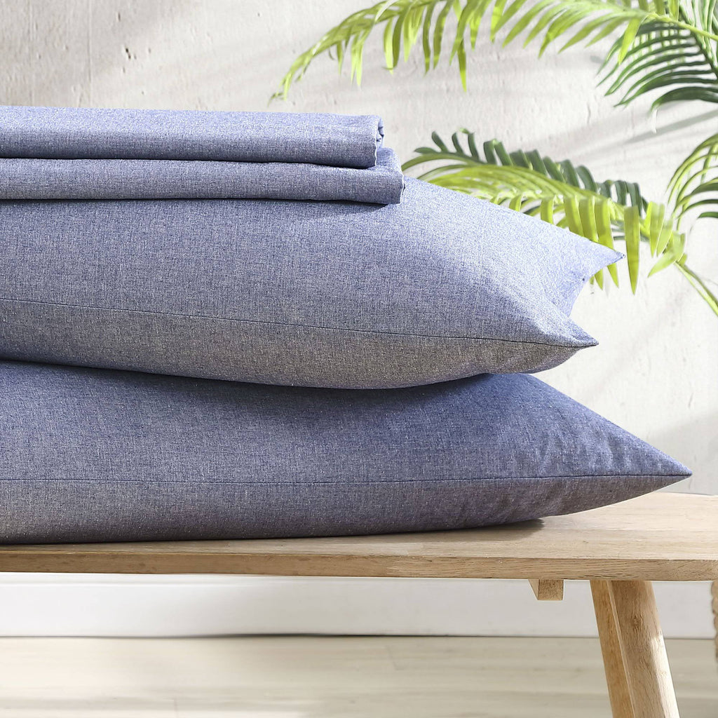 Gray Full Percale Sheet Set P872