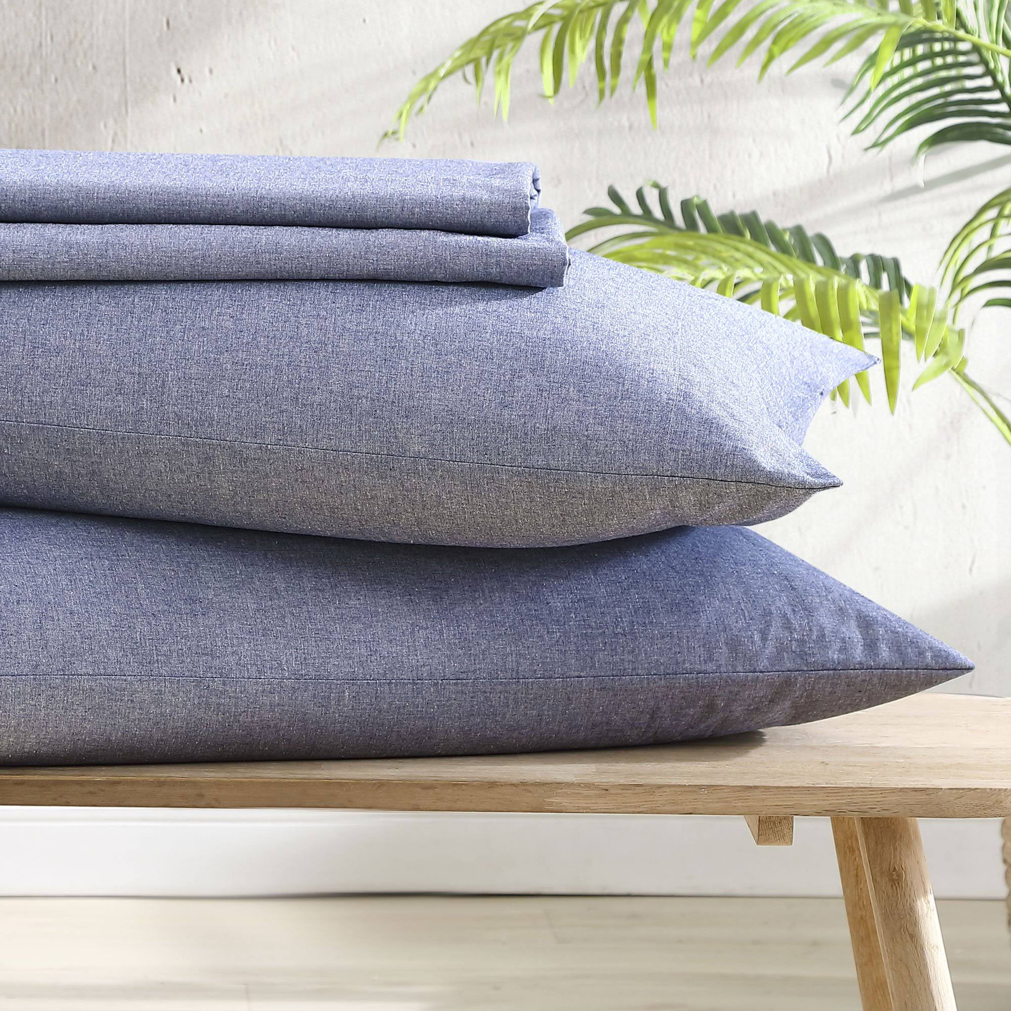 Gray Full Percale Sheet Set P872