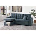 Blue Grey Convertible Sectional P33671