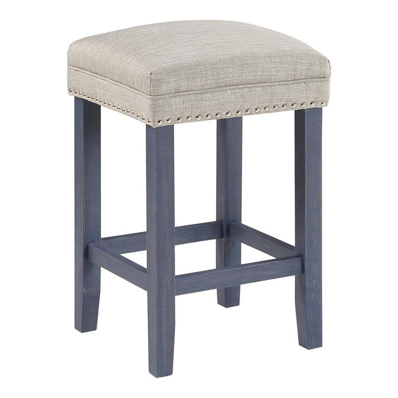 Blue Wood 4-Piece Counter Height Dining Set E3218