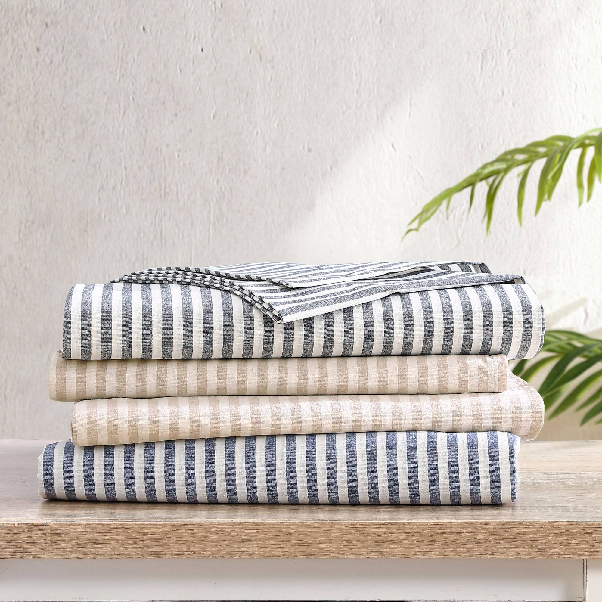 Gray Full Percale Sheet Set P872