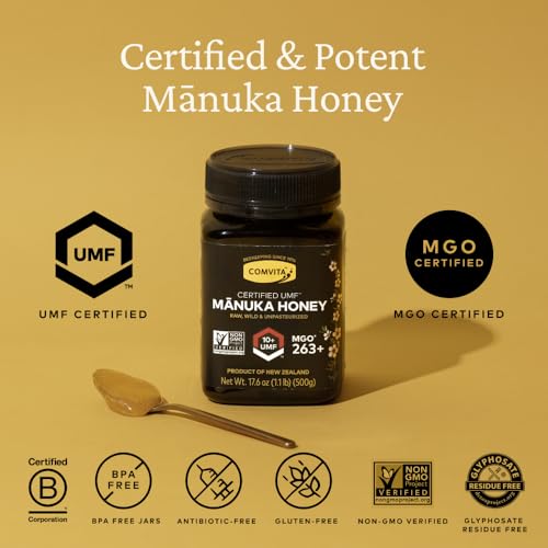 Manuka Honey UMF 10+ MGO 263+ Raw Non-GMO 8.8 oz U2008