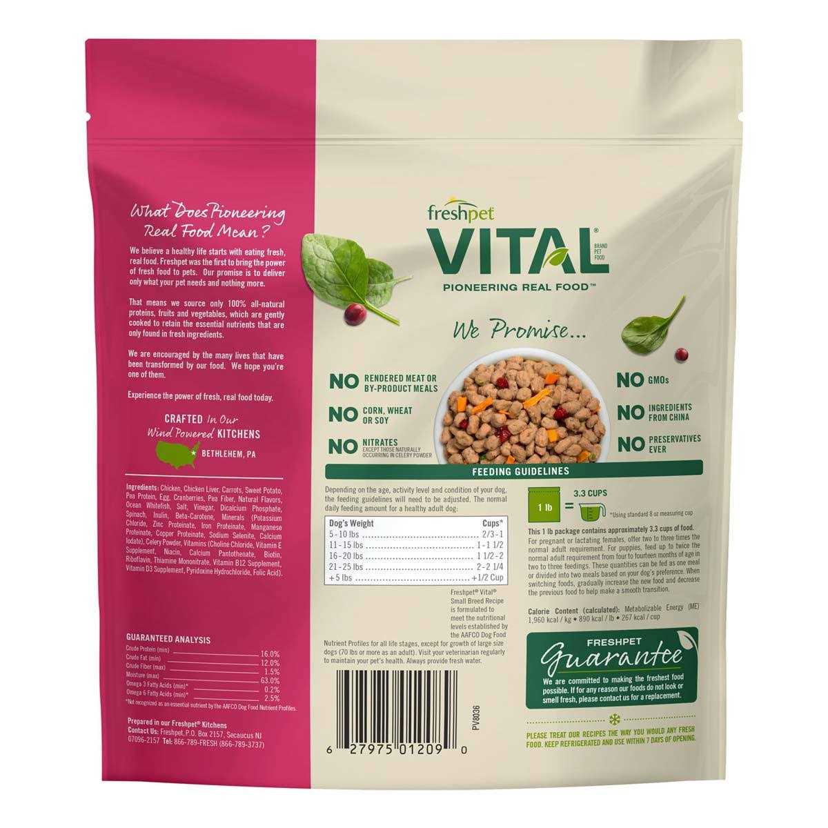 Grain-Free Chicken Fresh Small Breed Dog Food U144