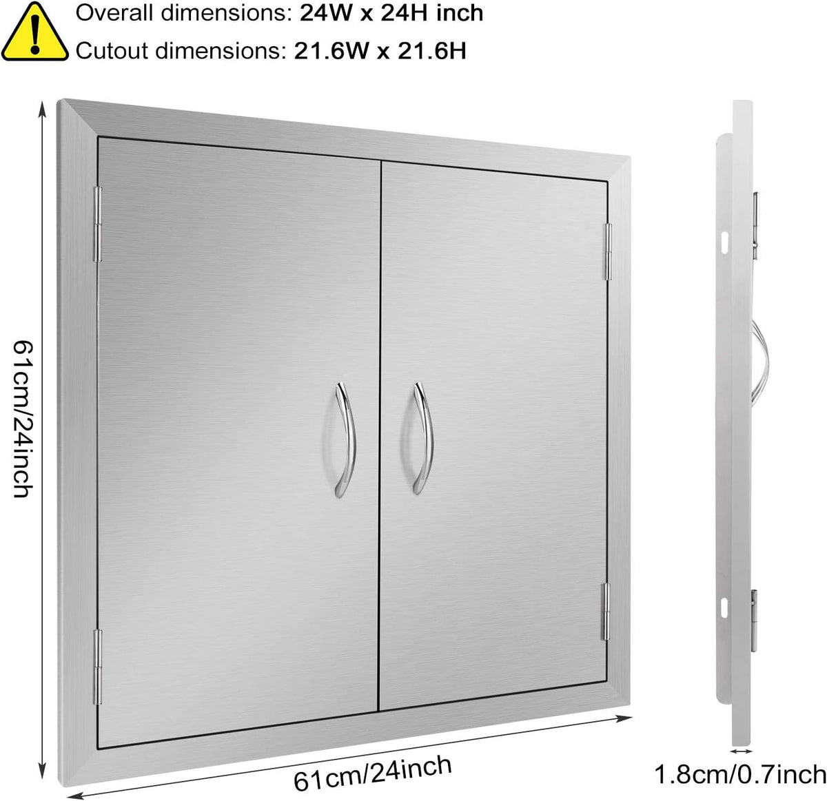Stainless Steel Outdoor Kitchen Door U54380