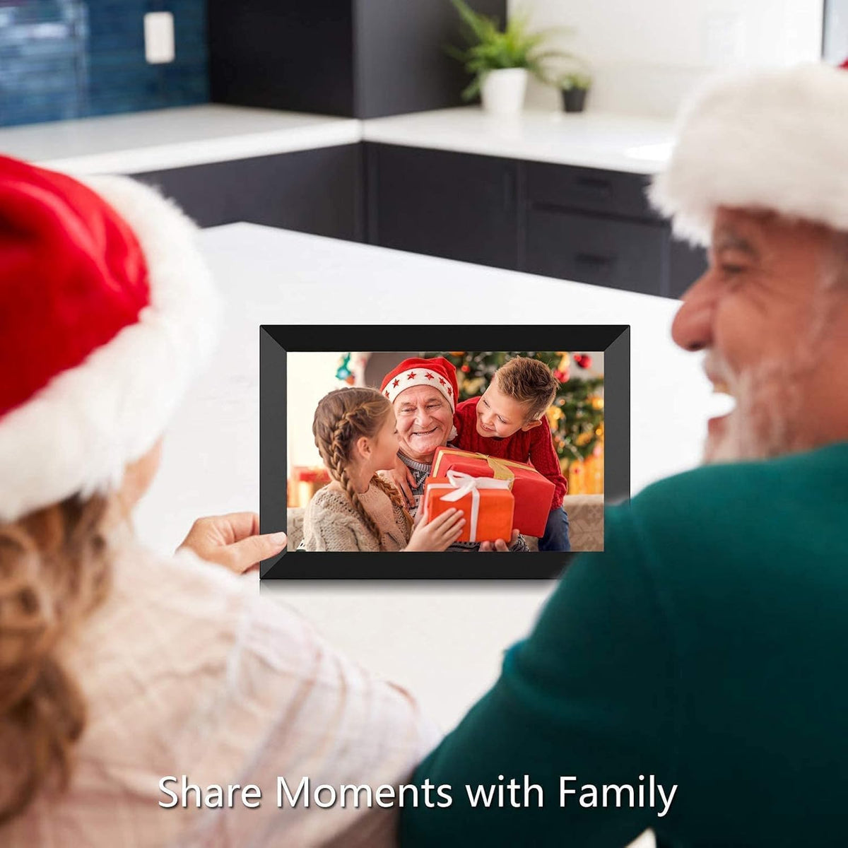 Digital Photo Frame WiFi 8 Inch Touch Screen 16GB Storage J643