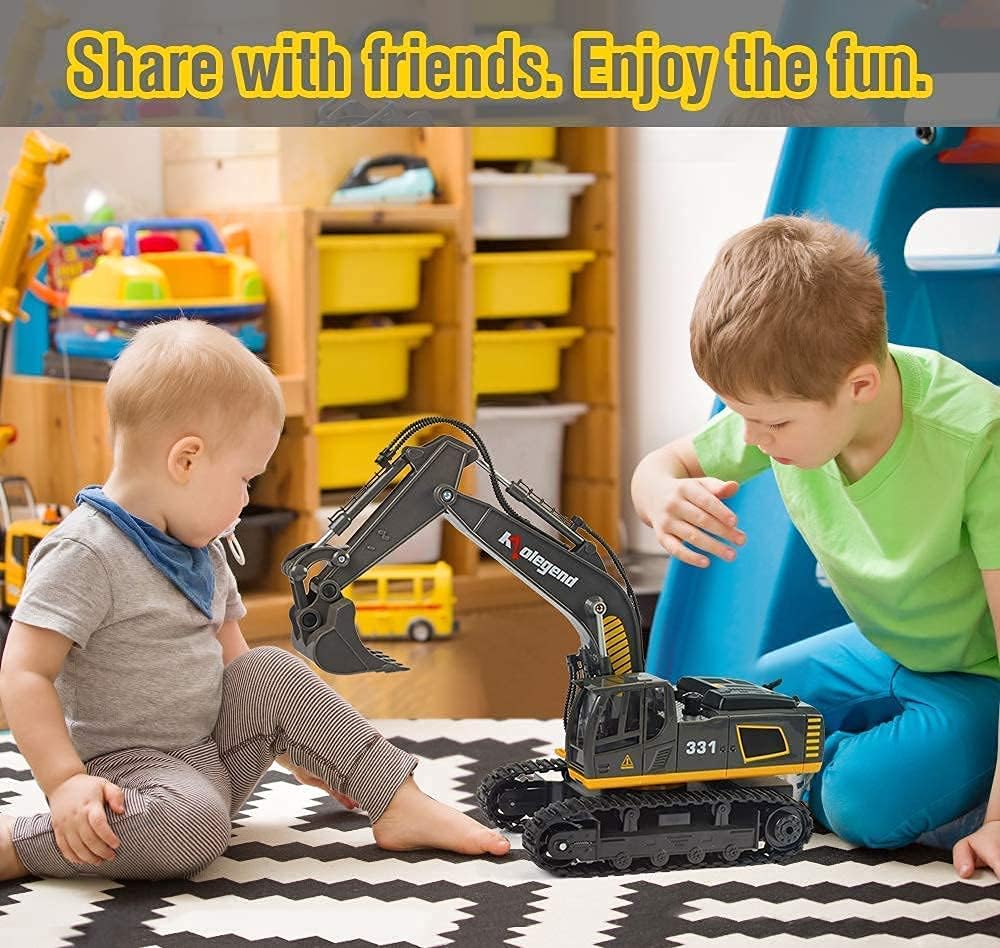 1/18 Scale Remote Control Excavator Toy Q72439