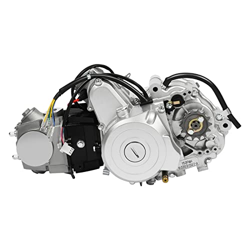 140cc 4 Stroke Engine Motor, Complete Engine Kit Single Cylinder Horizontal 4-speed Transmission Manual Clutch CDI Q7311
