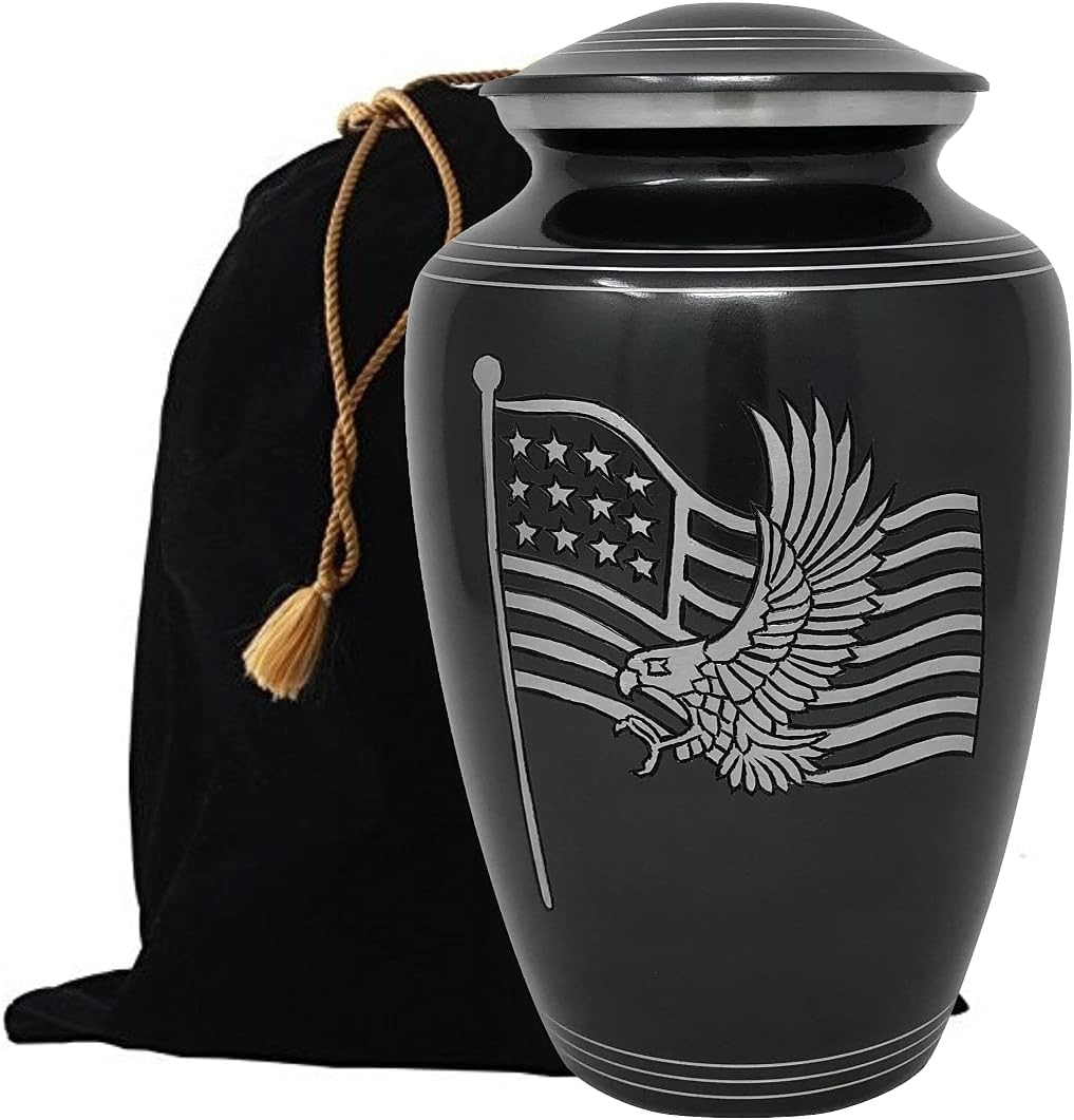 Cremation Urn with Velvet Bag T696554