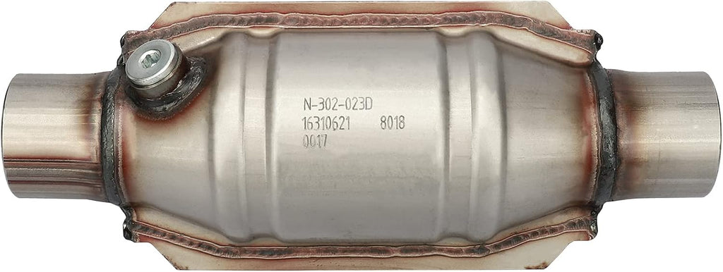 2.25" Inlet/Outlet Universal Catalytic Converter with O2 Port & Heat Shield, Pack of 2 U108