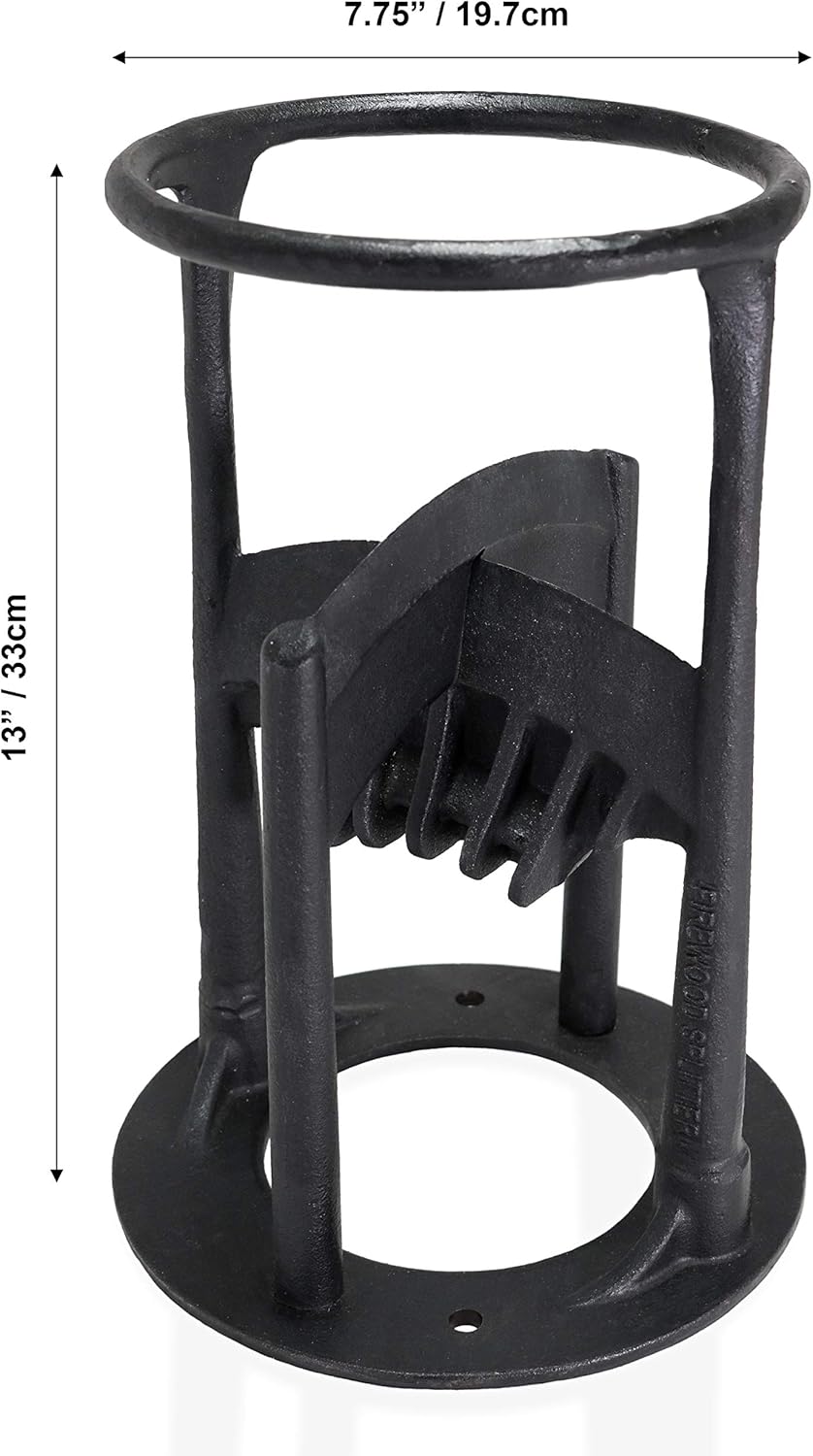 Heavy Duty Cast Iron Firewood Splitter with Removable Secondary Blade Attachment Z82626