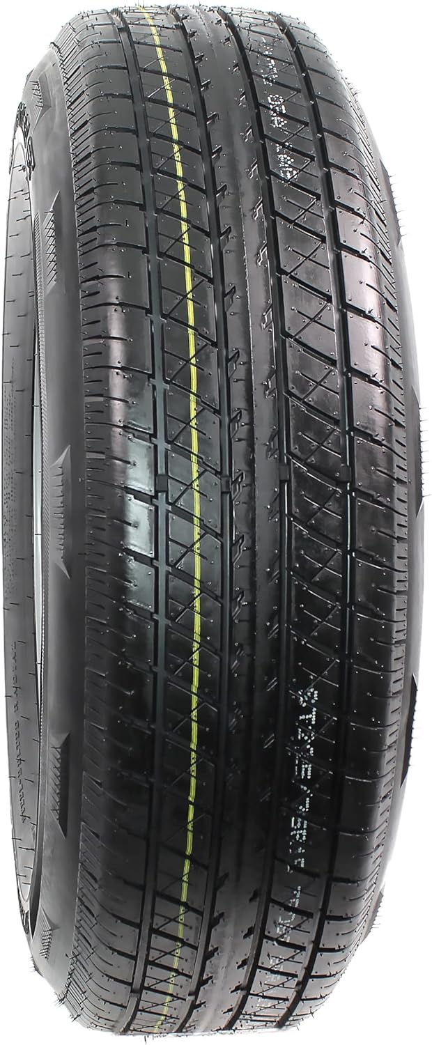 2-Pack Radial Trailer Tire On Rim ST225/75R15 15 LRD 6 Lug Silver Modular Wheel H39692