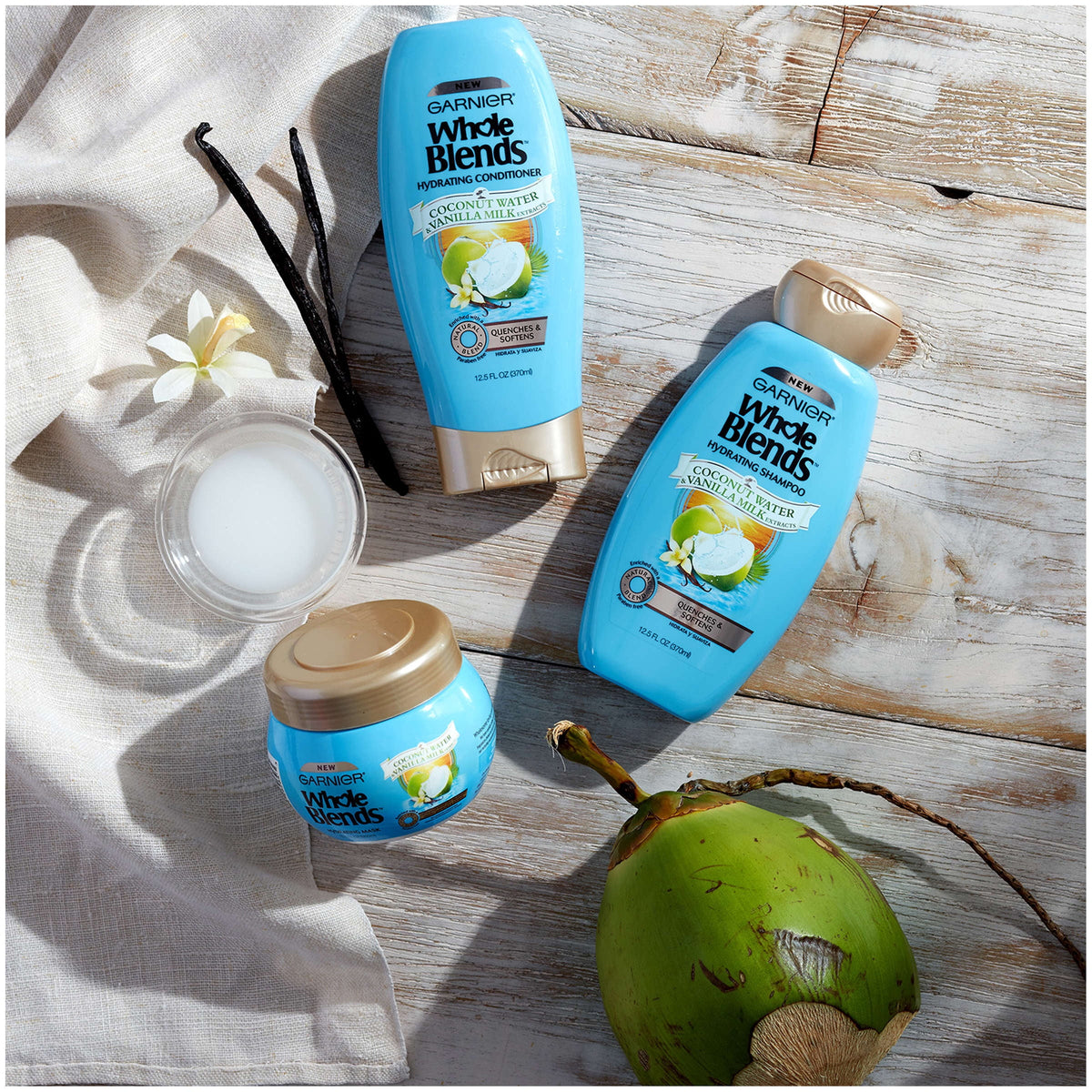 12.5 FL OZ Shampoo with Coconut Water & Vanilla Milk Extracts V529767