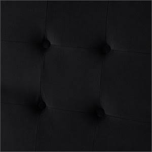Black Velvet Button Tufted Dining Chair Set of 2 X280566