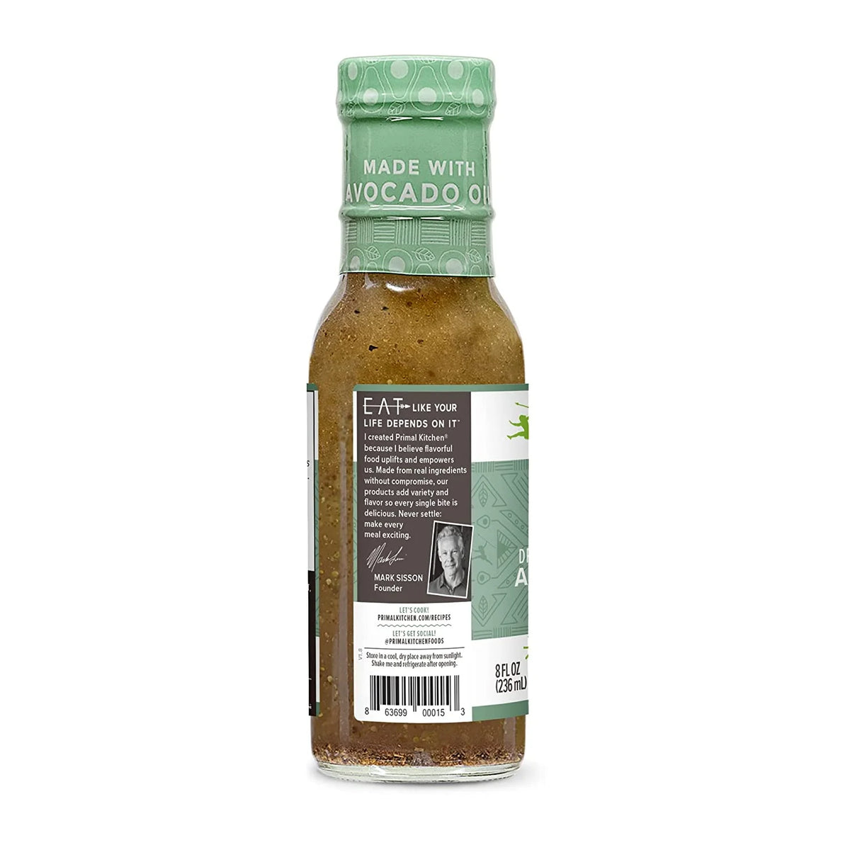 Greek Vinaigrette & Marinade with Avocado Oil 8 fl oz Pack of 2 F7367