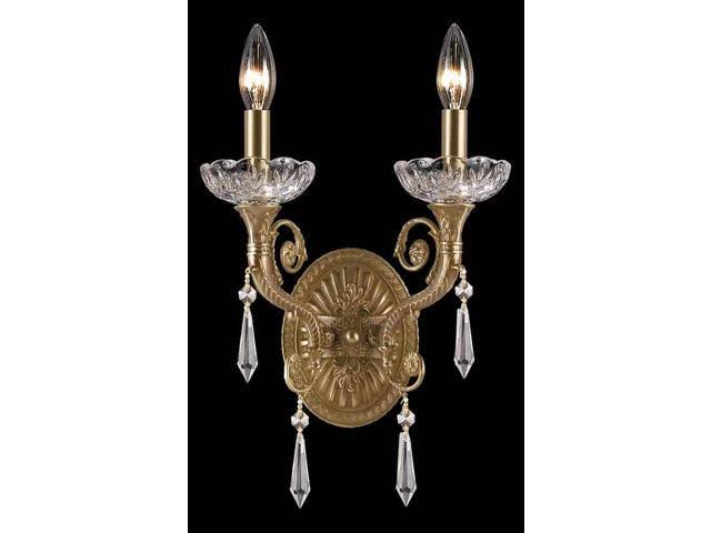 2 Light Sconce, Aged Brass T877756