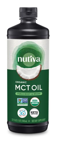 Organic MCT Oil, Unflavored, 32 Oz, 14g MCT per Serving W565