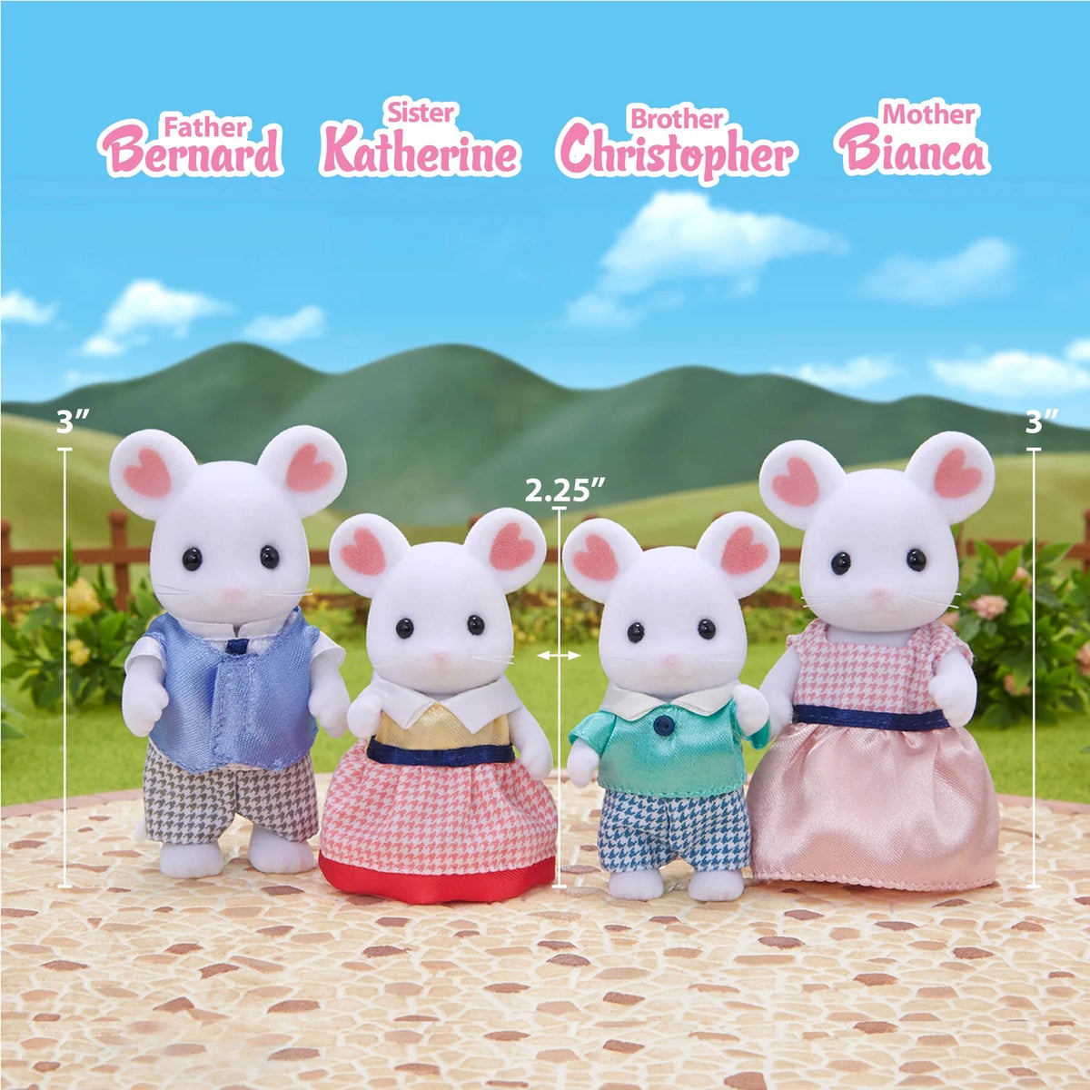 Set of 4 Collectible Doll Figures H944