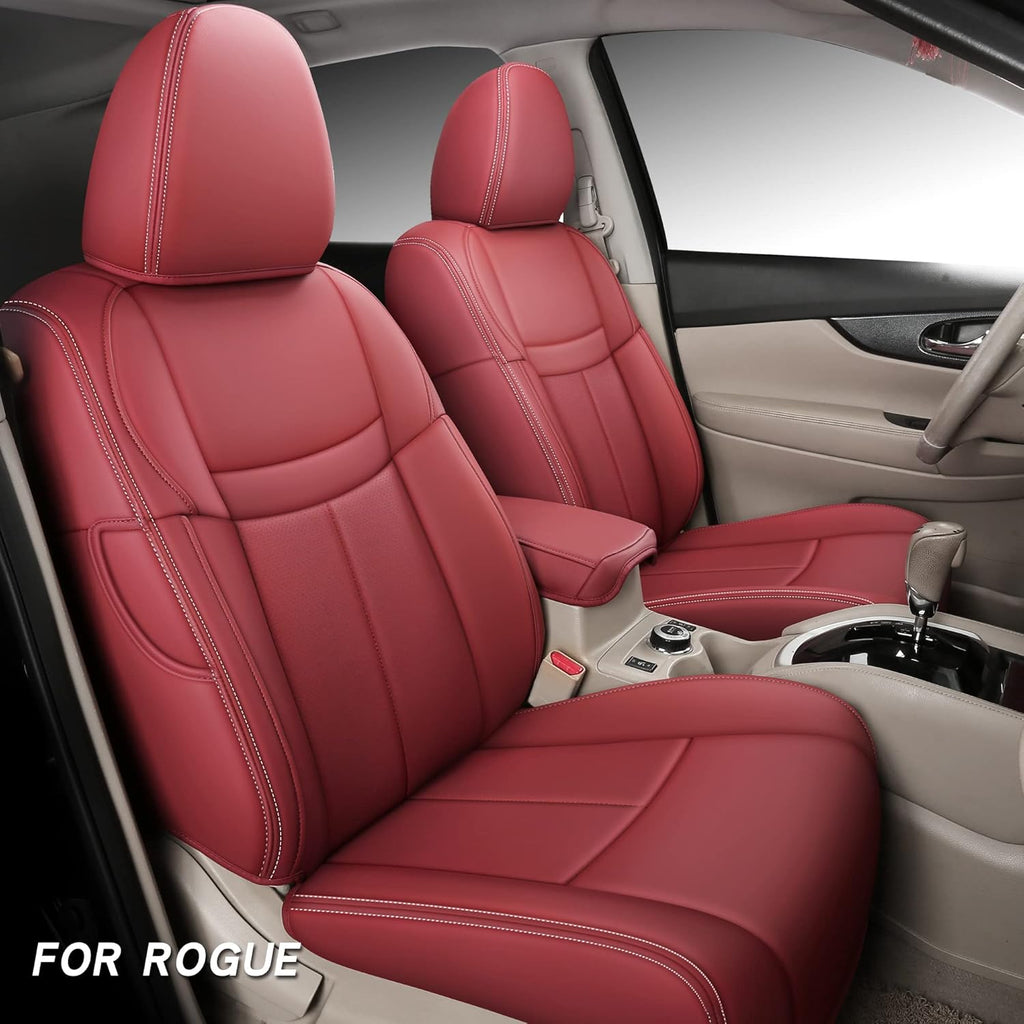 Full Coverage Faux Leather Car Seat Covers for Nissan Rogue Q352865