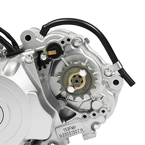 140cc 4 Stroke Engine Motor, Complete Engine Kit Single Cylinder Horizontal 4-speed Transmission Manual Clutch CDI Q7311