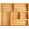 Set of 9 Bamboo Wood Drawer Organizer X3267