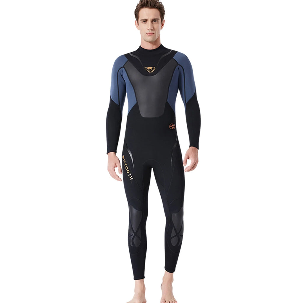 3mm Neoprene Full-body Wetsuit with Back Zipper A827224