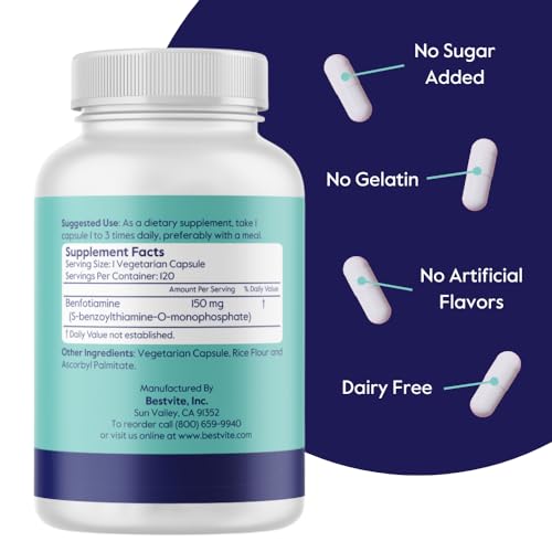 Benfotiamine 150mg 240 Vegetarian Capsules S31954