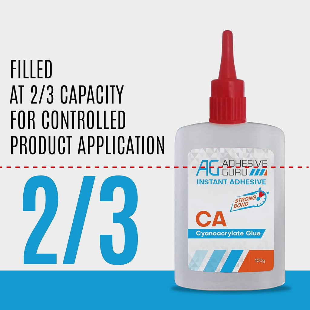 CA Glue with Activator (1.7 oz - 6.76 fl oz) Cyanoacrylate Glue U7982