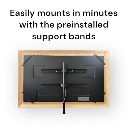 Dark Walnut Finish Wood TV Frame for 55 and 65 inch TVs U55280