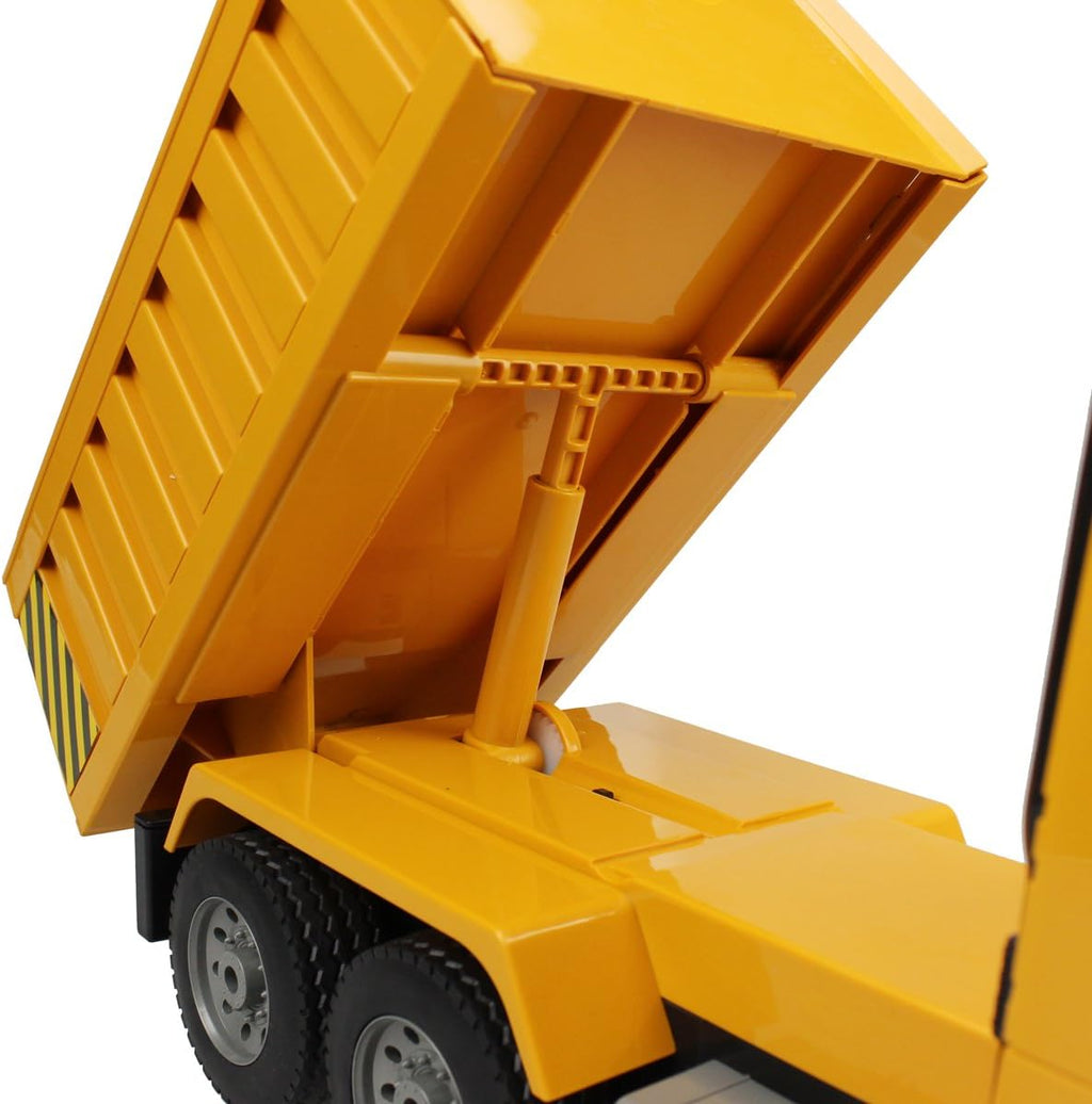 1/20 Scale 6 Channel RC Dump Truck Construction Vehicle Toy, Pack of 2 C100236