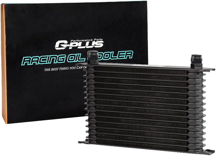 Universal Engine Transmission Oil Cooler with 7" Fixed Black Cooling Fan Kit R3744