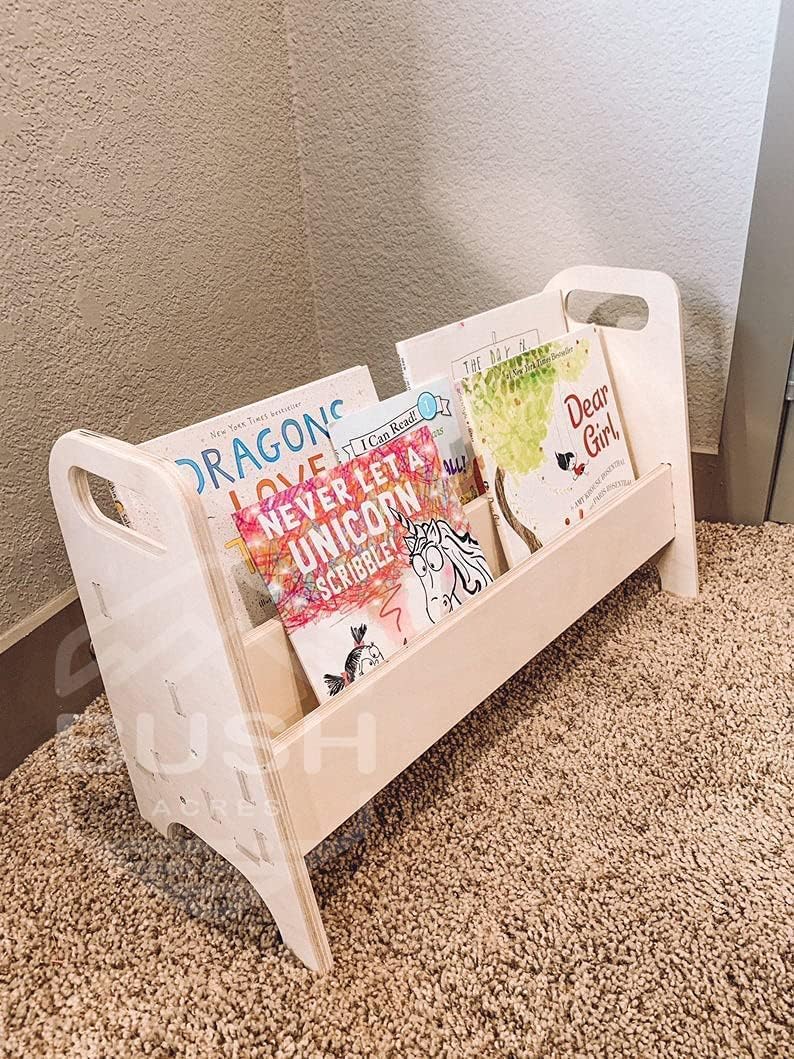 Montessori Kids Portable Bookshelf Wooden Furniture I879134
