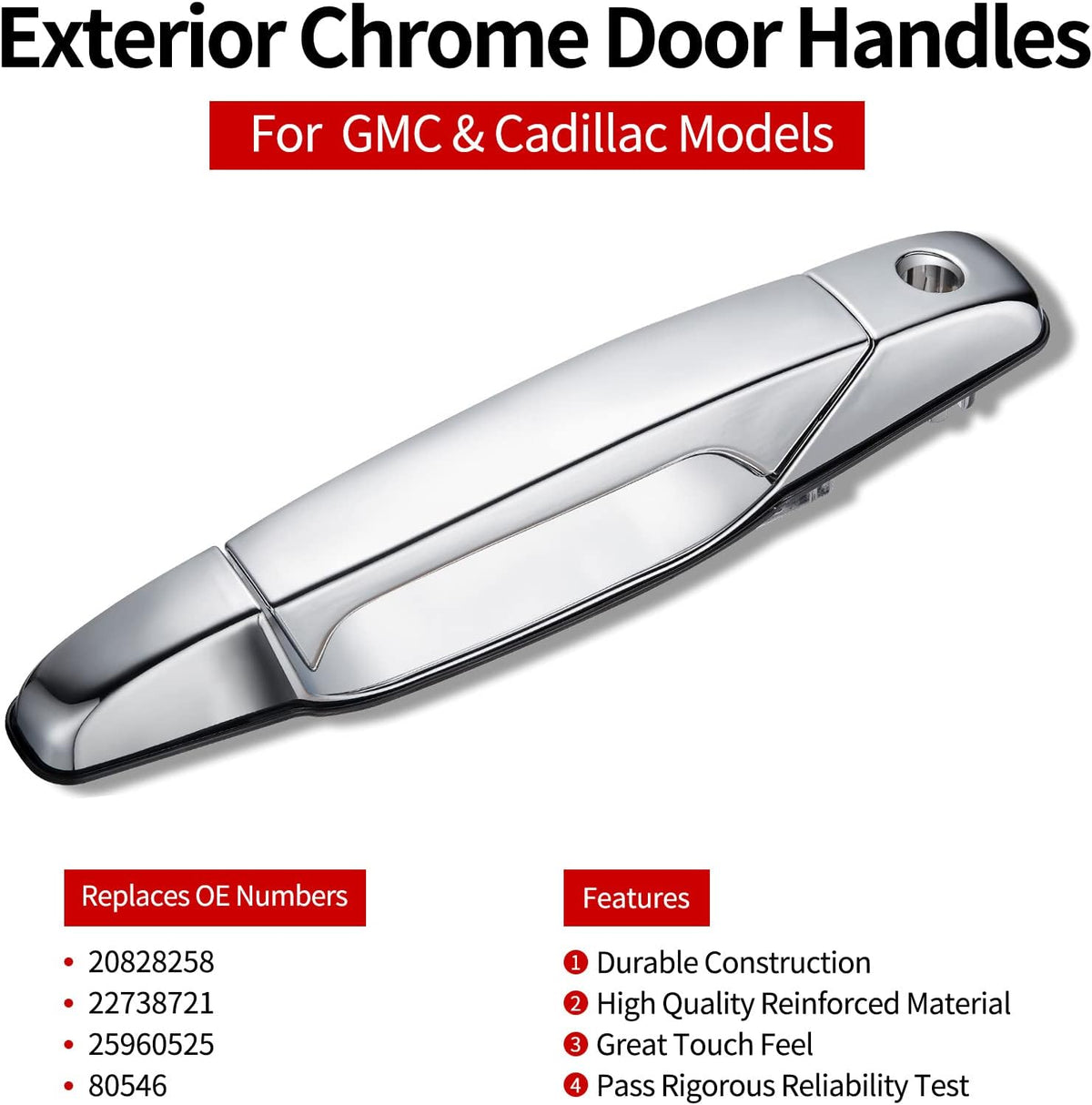 Chrome Door Handle M7627