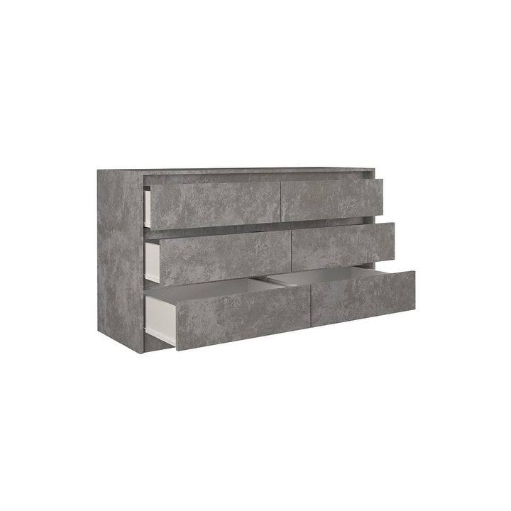 Concrete 6-Drawer Chest of Drawers N586