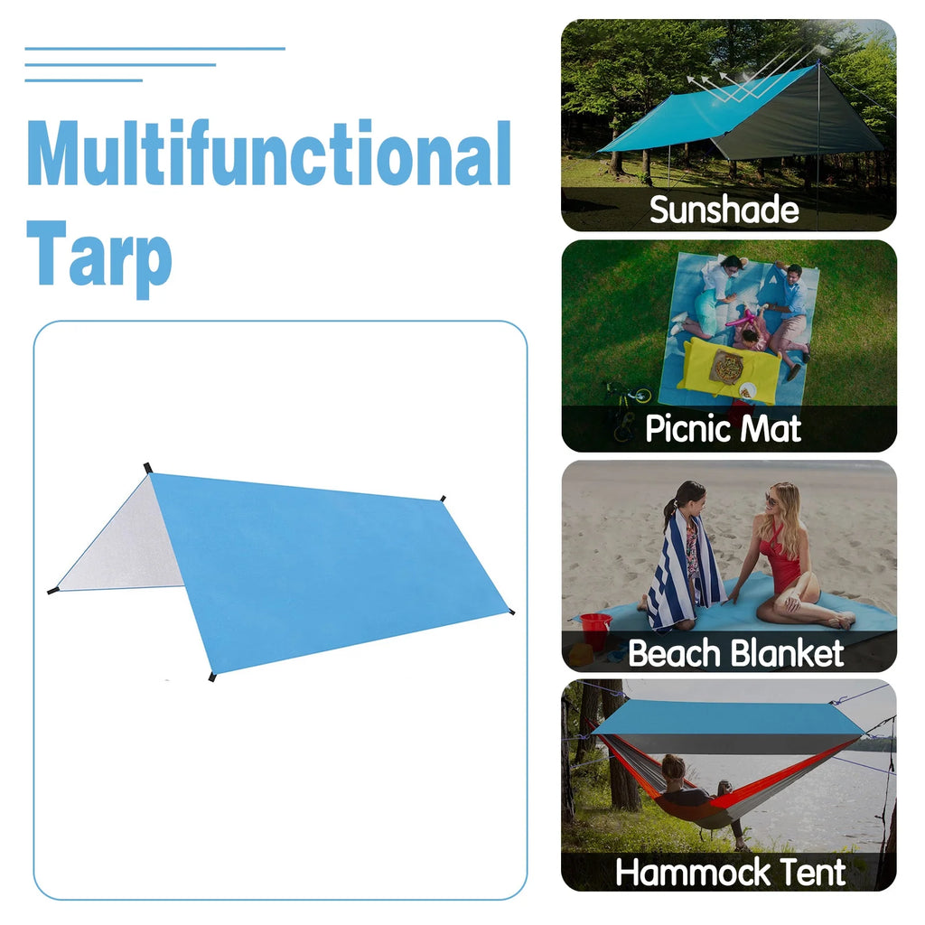 Waterproof Camping Tarp Sunshade F444636