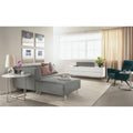 Round End Table 18 Diameter 16h in Stainless Steel with Clear Tempered Glass Top T9958