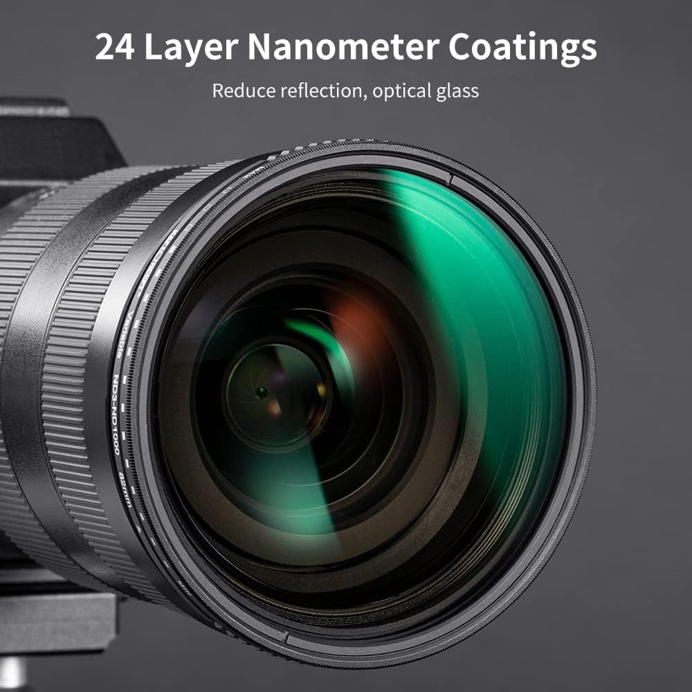 72mm Variable ND Filter ND3-ND1000 Multi-Layer Coatings Optical Glass Pack of 2 S195326