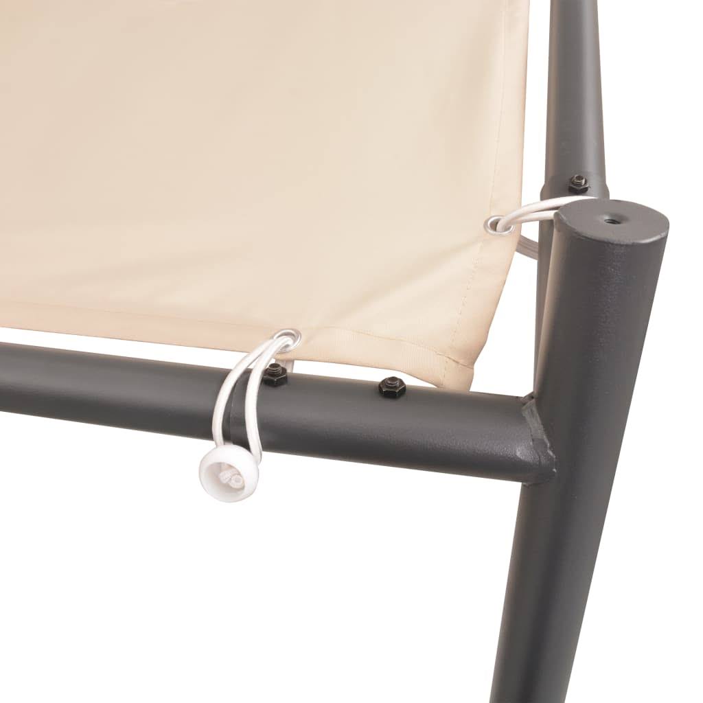 Steel Beige Gazebo Tent Canopy M38567