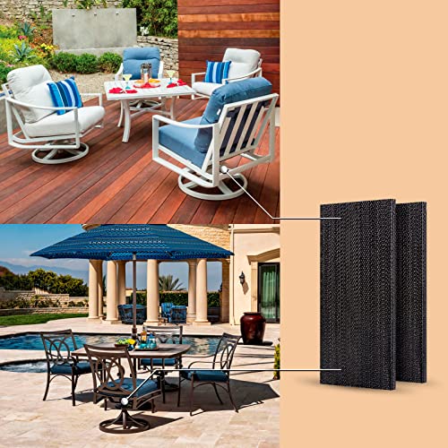 8 Pack Fiberglass Spring Plates for Patio Rocking Chair Replacement, 2.5" x 5" x 0.25" R43235