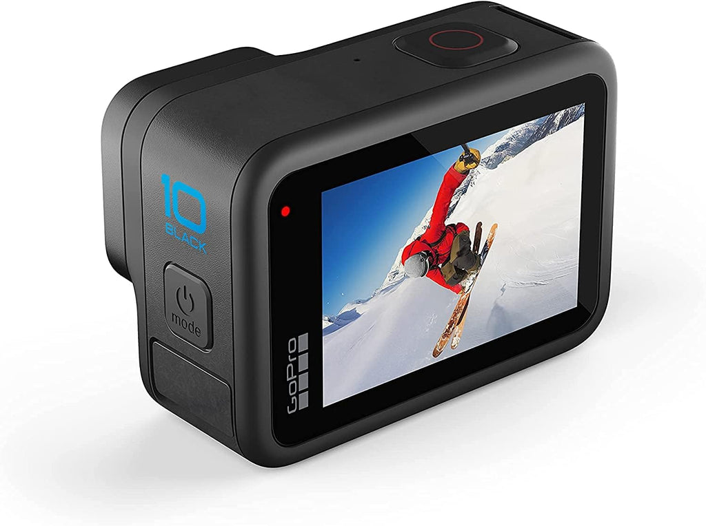HERO10 Black Camcorder with 64GB microSD, 2 Batteries, Charger, Underwater Housing, LED Light Kit, Carry Case J18646