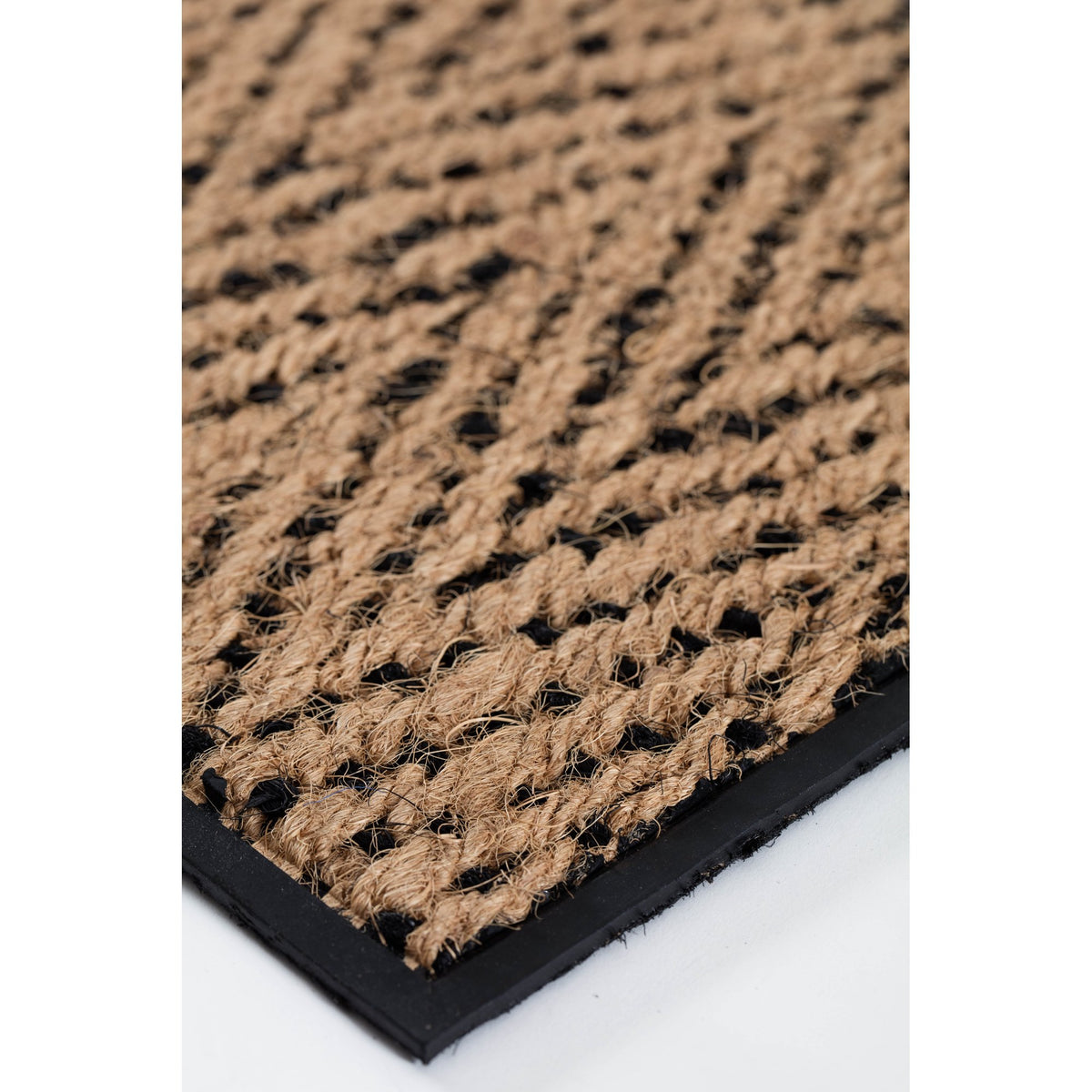 Black Metal Boot Tray with Coir Insert C557