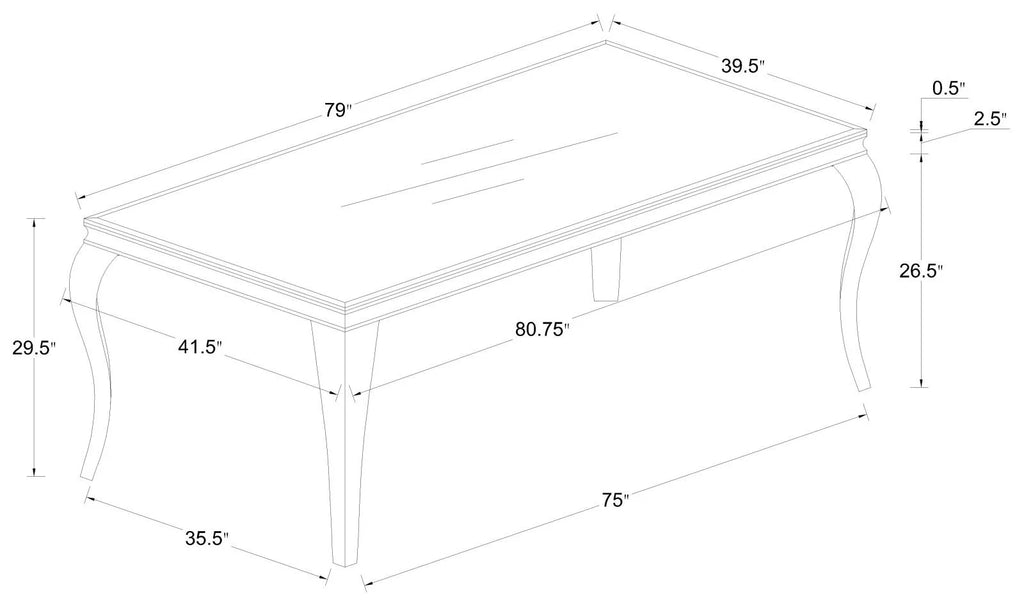 Rectangular Glass Top Dining Table White and Chrome D118470