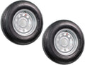 2-Pack Radial Trailer Tire On Rim ST225/75R15 15 LRD 6 Lug Silver Modular Wheel H39692