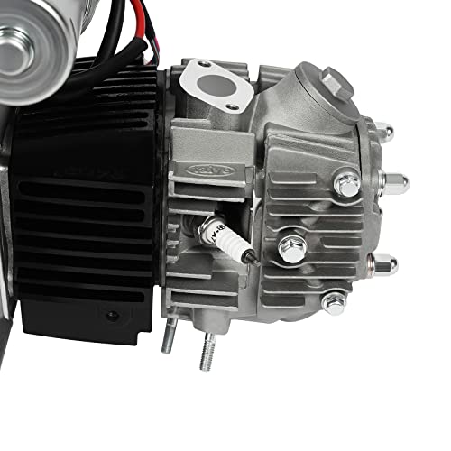 140cc 4 Stroke Engine Motor, Complete Engine Kit Single Cylinder Horizontal 4-speed Transmission Manual Clutch CDI Q7311