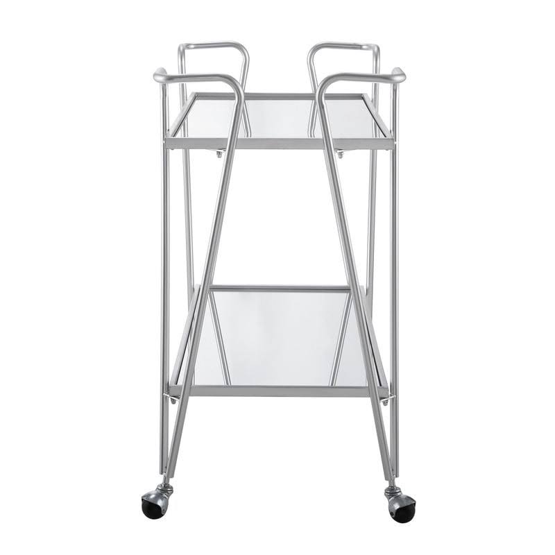Silver Mid-Century Bar Cart L6947