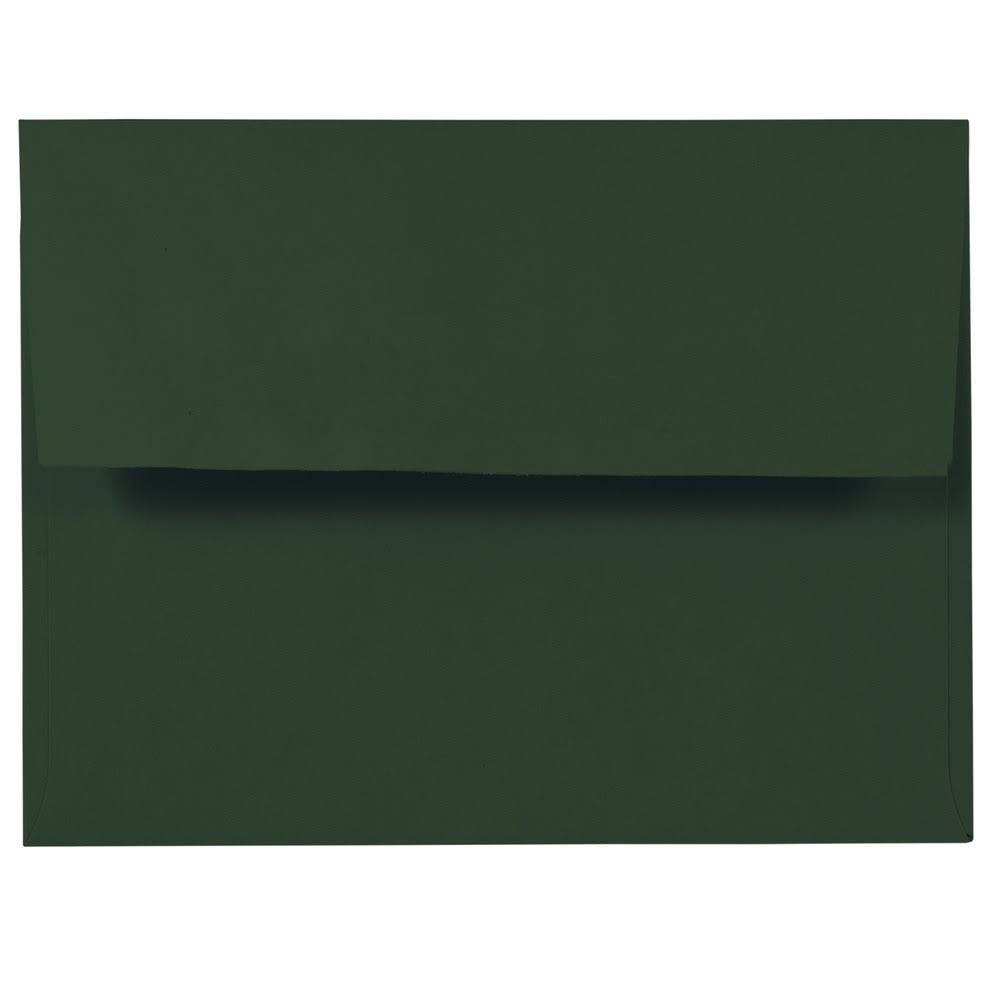 A2 Invitation Envelopes, 4 3/8 x 5 3/4, Dark Green, 500/Box E6100