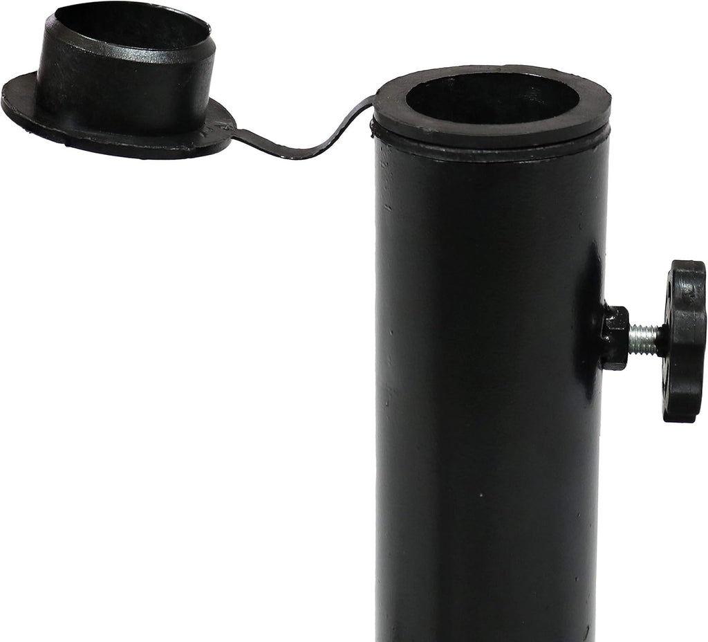22-Inch Square Cast Iron Umbrella Base D287368