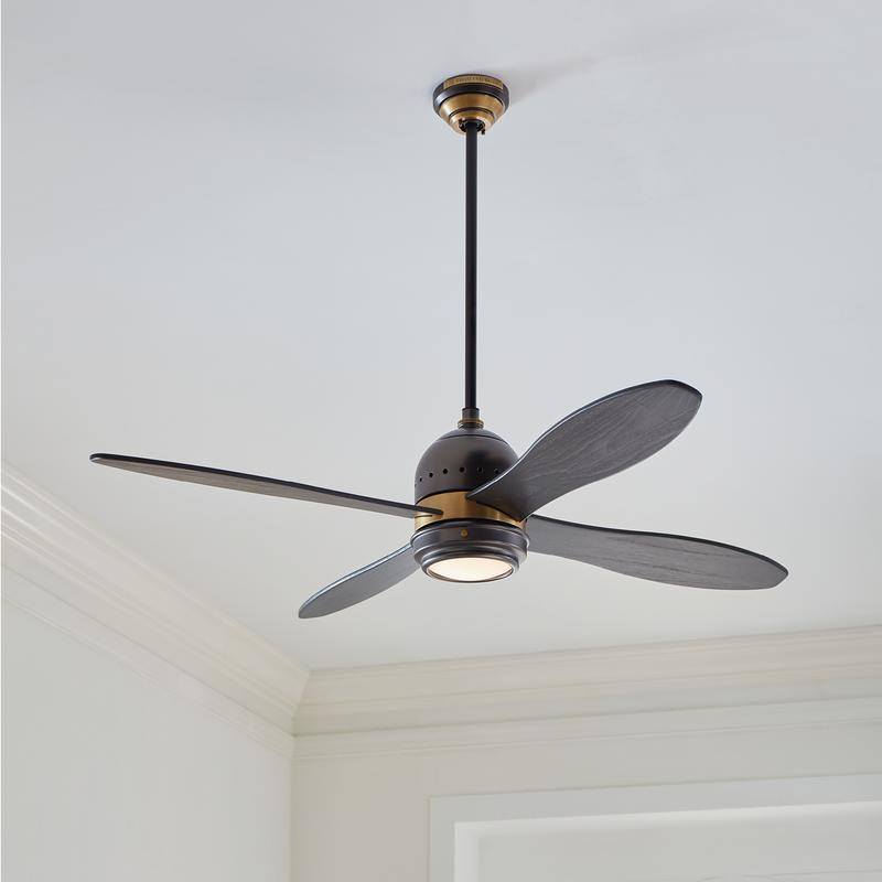 Polished Nickel 56-Inch Ceiling Fan Q58399