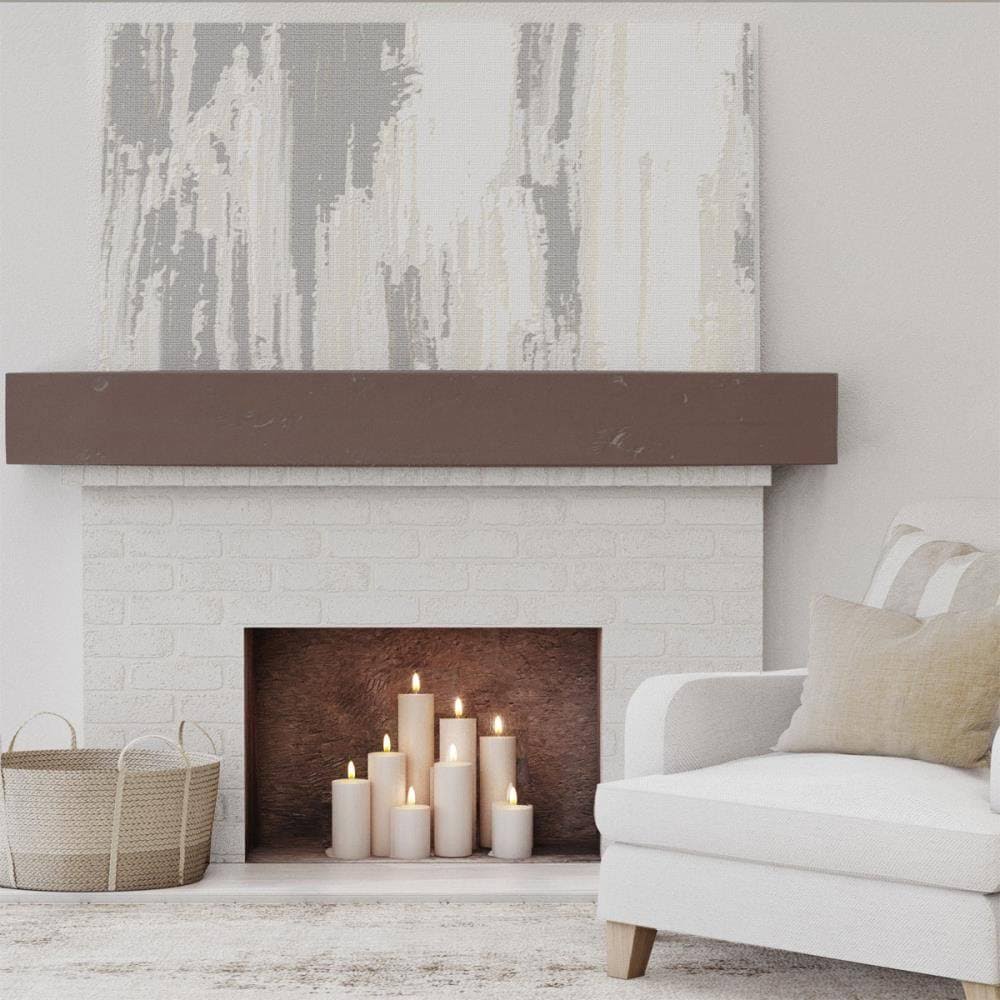 Knotty Pine Faux Wood Fireplace Mantel F478742