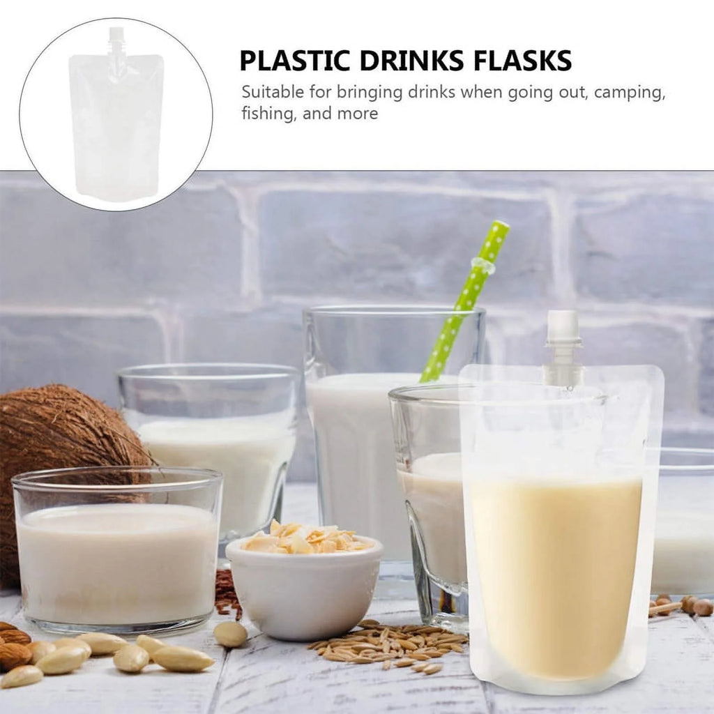 50PCS 100Ml Liquid Stand Bag Leak Proof Drink Packaging Bag Spout Pouch P49640